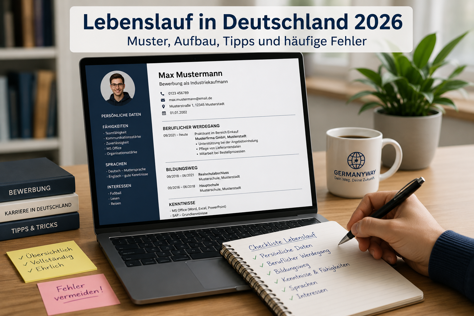 Lebenslauf und Bewerbung für Jobs in Deutschland vorbereiten