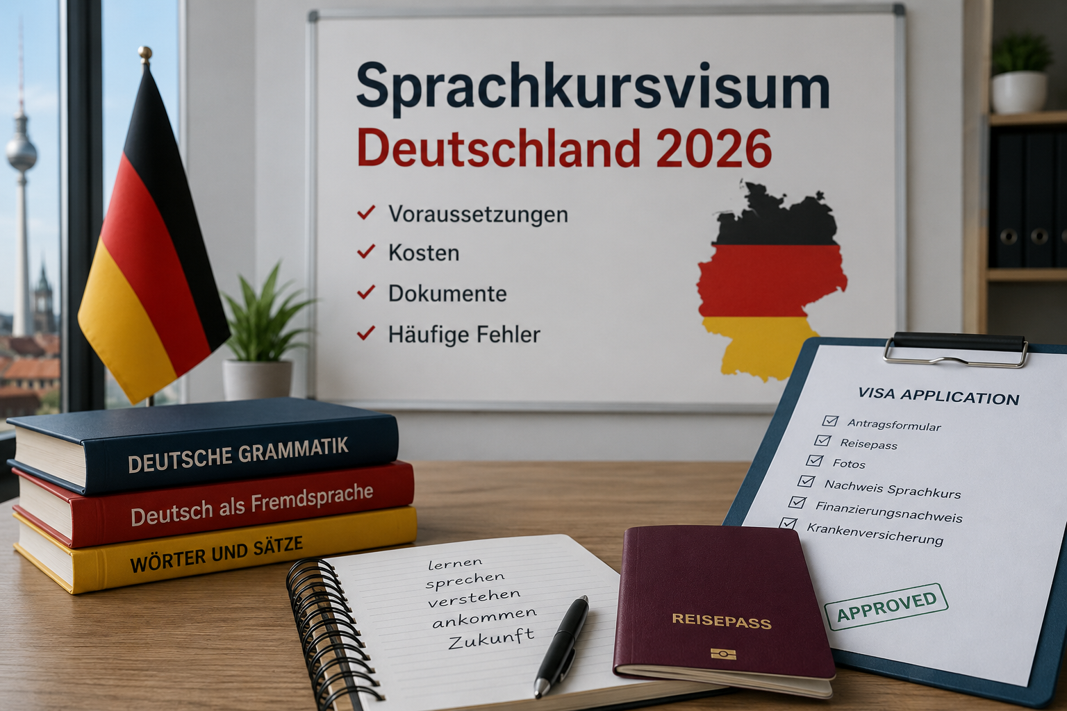 Internationale Studierende lernen Deutsch für Sprachkurs, Ausbildung und Studium in Deutschland
